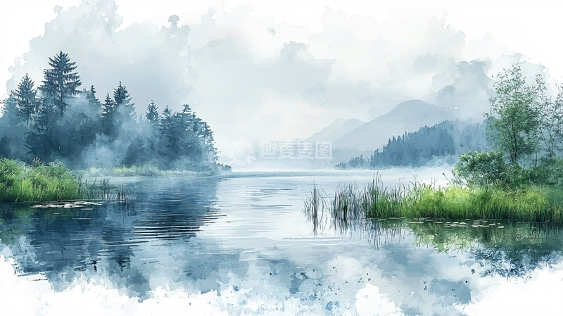 高清大图下载【趣麦麦图】水彩画