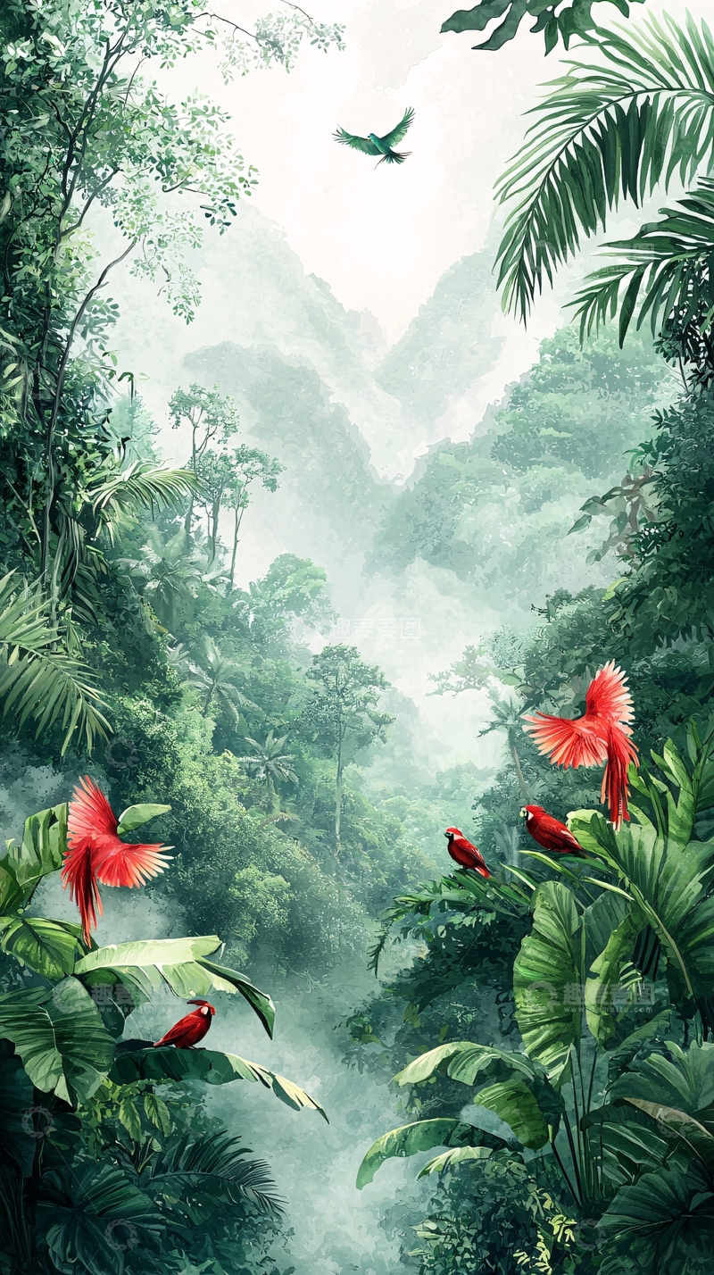 高清大图下载【趣麦麦图】热带雨林风景