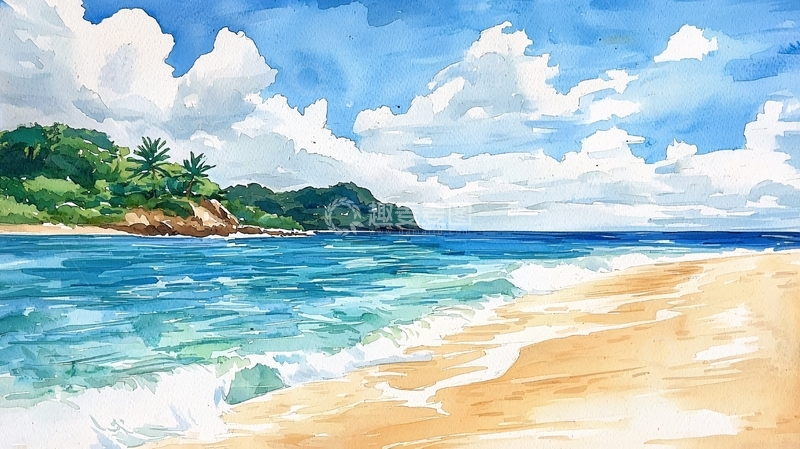 高清大图下载【趣麦麦图】水彩画