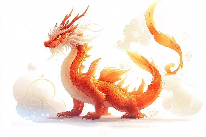 高清大图下载【趣麦麦图】卡通小火龙