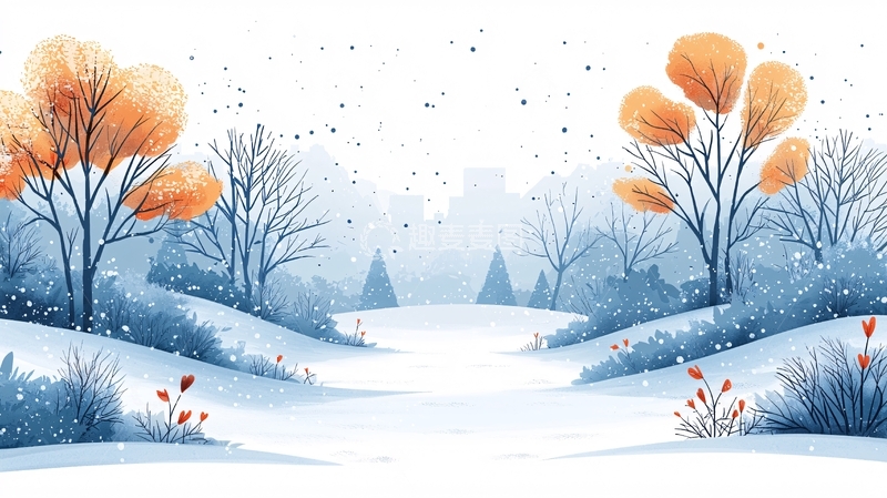 高清大图下载【趣麦麦图】冬季雪景