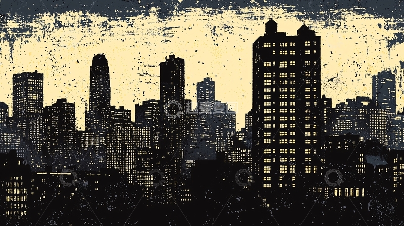 高清大图下载【趣麦麦图】城市剪影