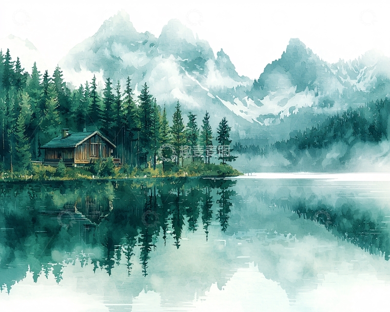 高清大图下载【趣麦麦图】水彩画