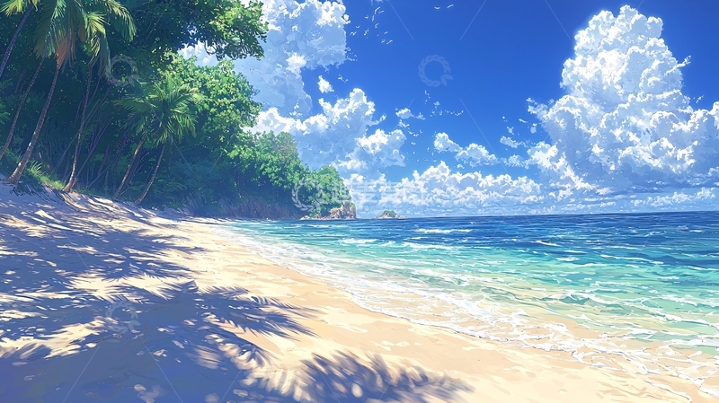 高清大图下载【趣麦麦图】阳光沙滩海边风景