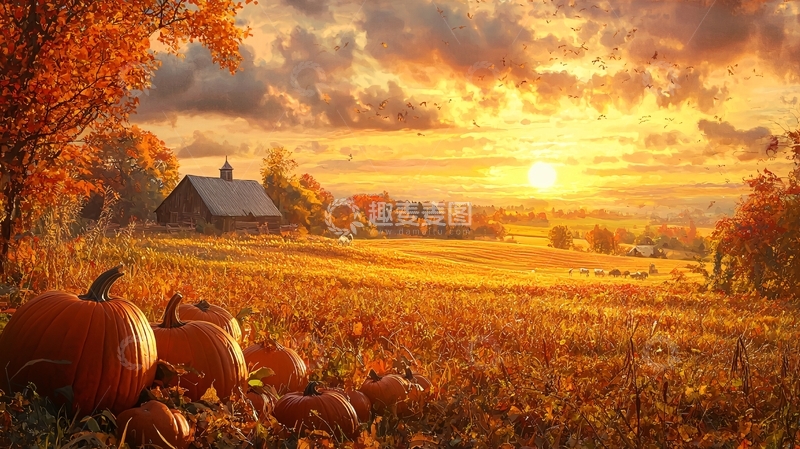 高清大图下载【趣麦麦图】秋日田园风光45