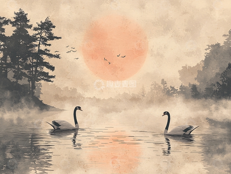 高清大图下载【趣麦麦图】水墨画