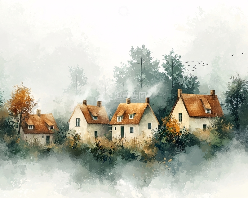 高清大图下载【趣麦麦图】水彩