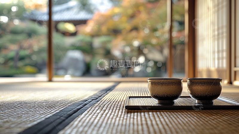 高清大图下载【趣麦麦图】日式庭院茶室