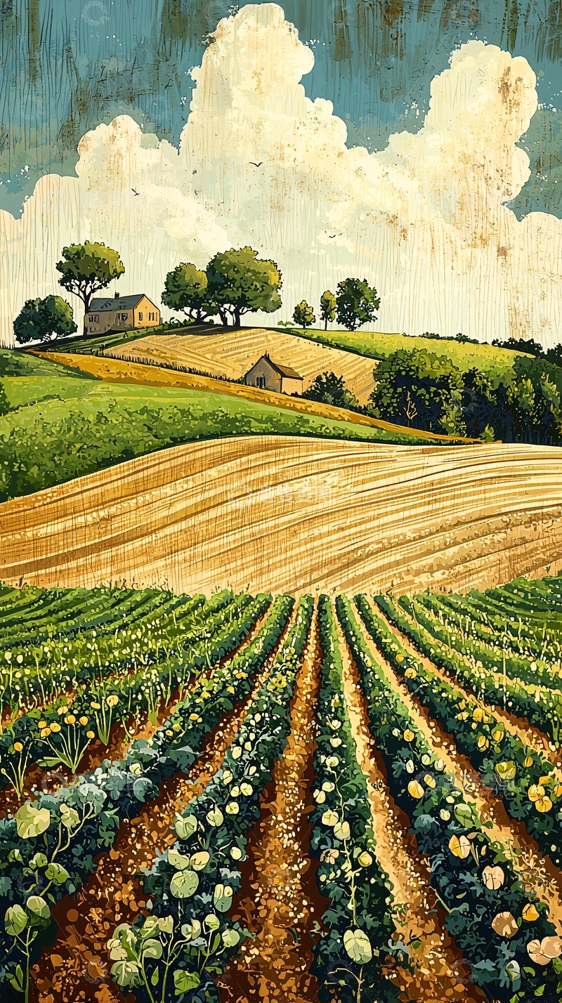 高清大图下载【趣麦麦图】田园风光296