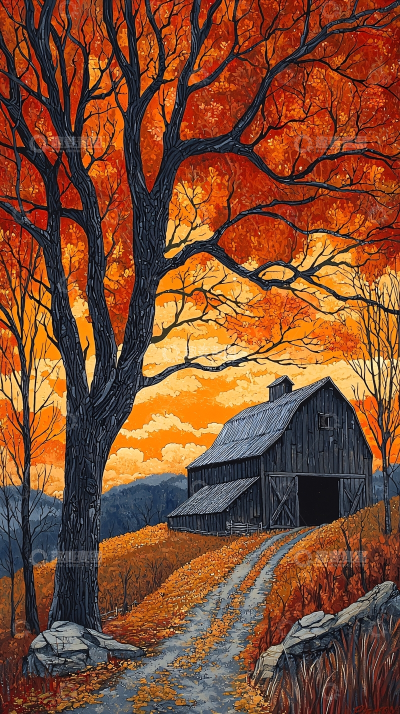 高清大图下载【趣麦麦图】秋日农场景色