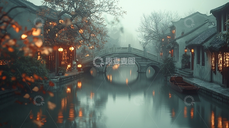 高清大图下载【趣麦麦图】水墨江南