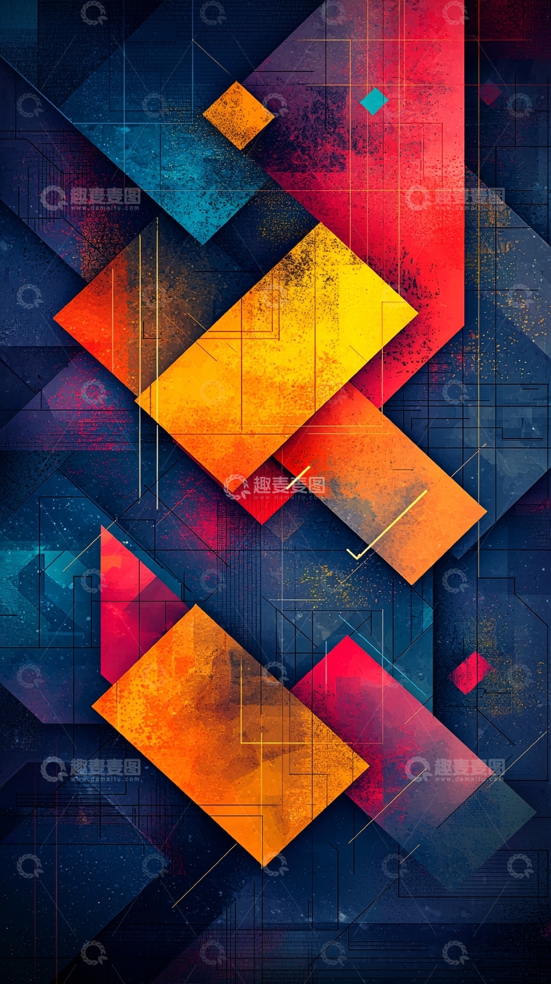 高清大图下载【趣麦麦图】抽象几何
