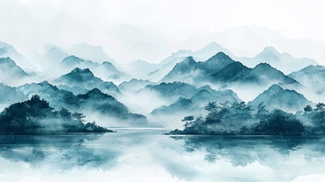 水墨山水画734
