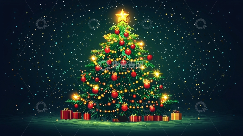 高清大图下载【趣麦麦图】圣诞树