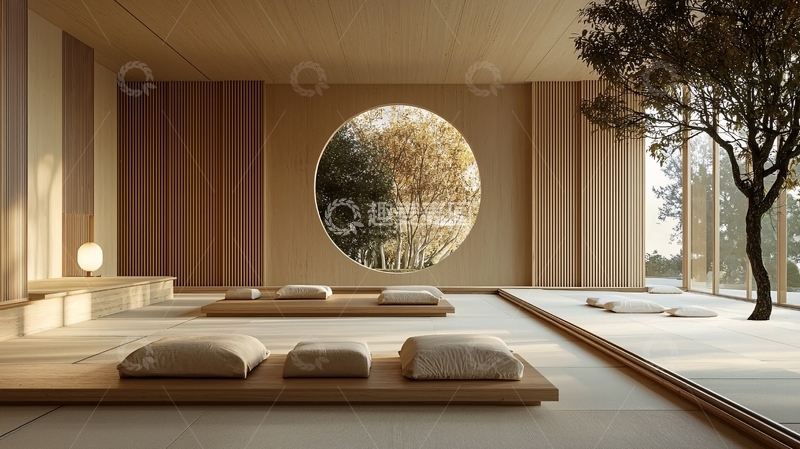 高清大图下载【趣麦麦图】极简日式禅意空间