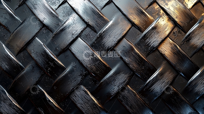 高清大图下载【趣麦麦图】金属编织纹理