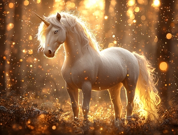 森林夕阳独角兽