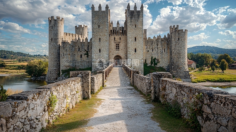 高清大图下载【趣麦麦图】宏伟的中世纪古堡