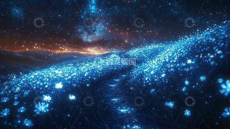 高清大图下载【趣麦麦图】蓝光小路