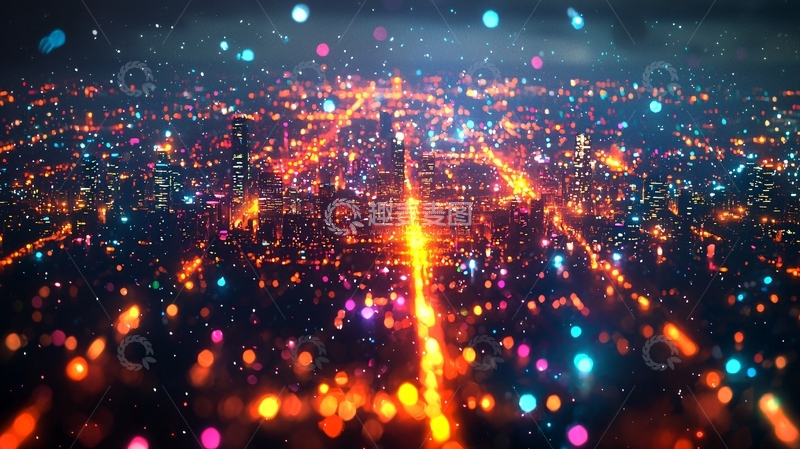 高清大图下载【趣麦麦图】夜景城市