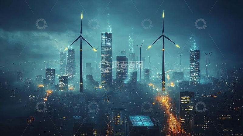 高清大图下载【趣麦麦图】未来都市夜景239