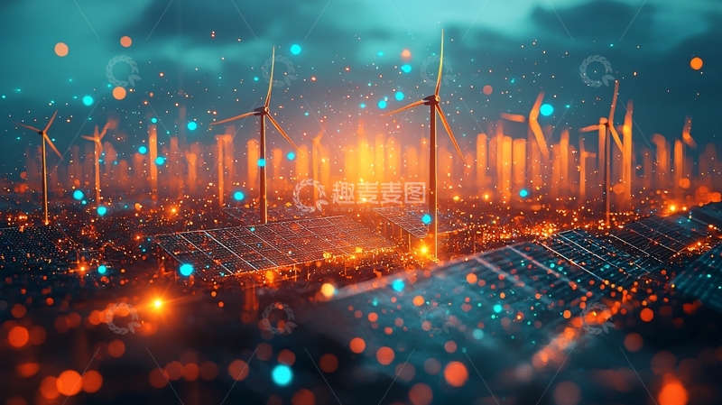 高清大图下载【趣麦麦图】未来能源城市