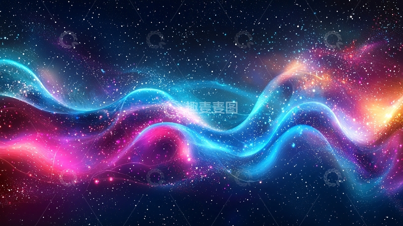 高清大图下载【趣麦麦图】宇宙星云梦幻背景
