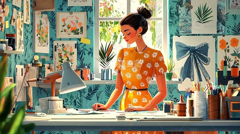 高清大图下载【趣麦麦图】文艺少女