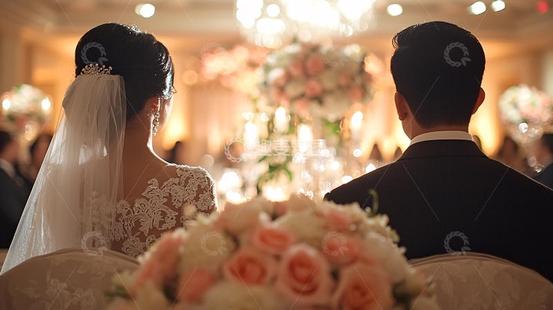 高清大图下载【趣麦麦图】婚礼新人背影