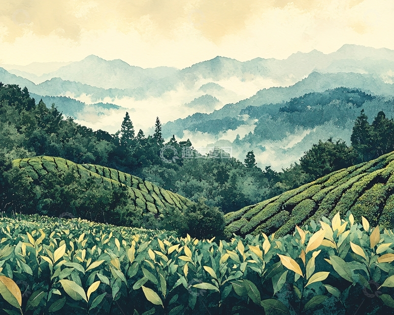 高清大图下载【趣麦麦图】茶园风光