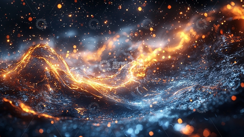 高清大图下载【趣麦麦图】抽象火焰能量