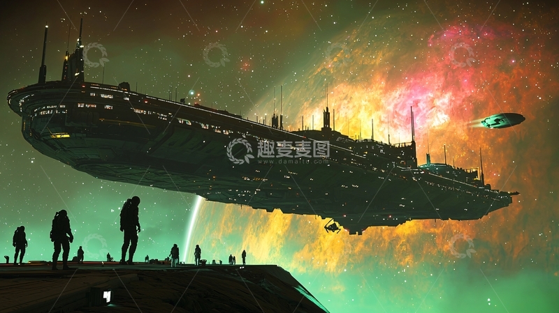 高清大图下载【趣麦麦图】宇宙飞船