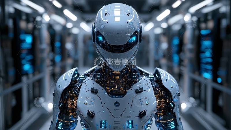 高清大图下载【趣麦麦图】未来感机器人