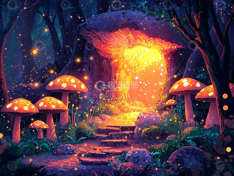 高清大图下载【趣麦麦图】梦幻森林