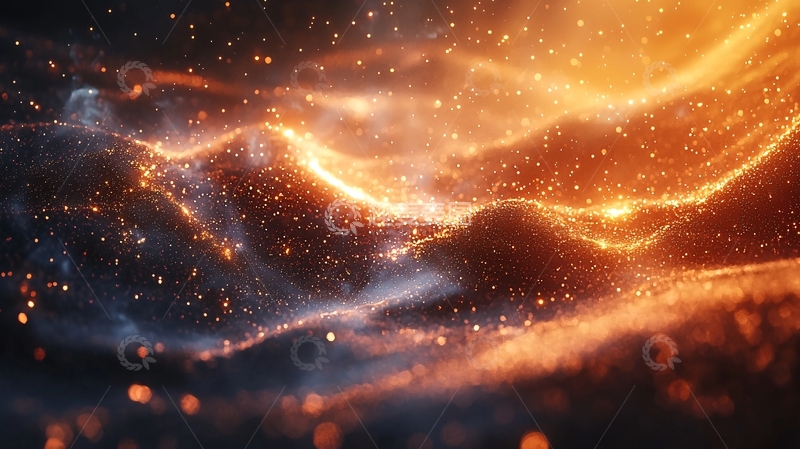 高清大图下载【趣麦麦图】抽象火焰粒子