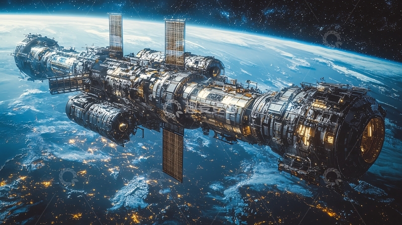 高清大图下载【趣麦麦图】太空空间站