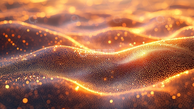 高清大图下载【趣麦麦图】金色波浪