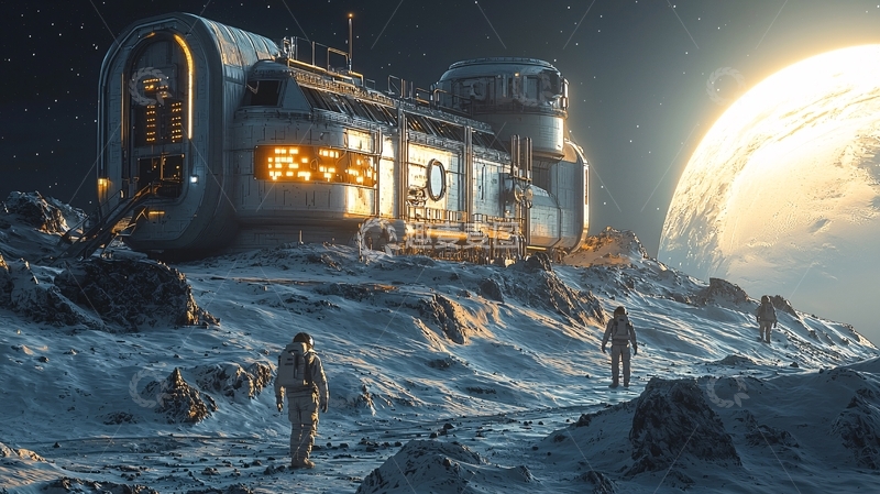 高清大图下载【趣麦麦图】月球基地13