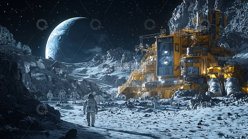 高清大图下载【趣麦麦图】月球基地12