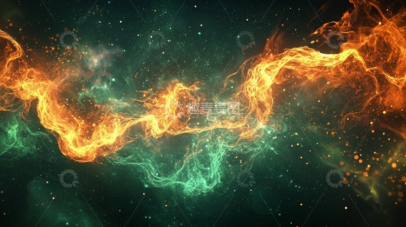 高清大图下载【趣麦麦图】宇宙能量火焰