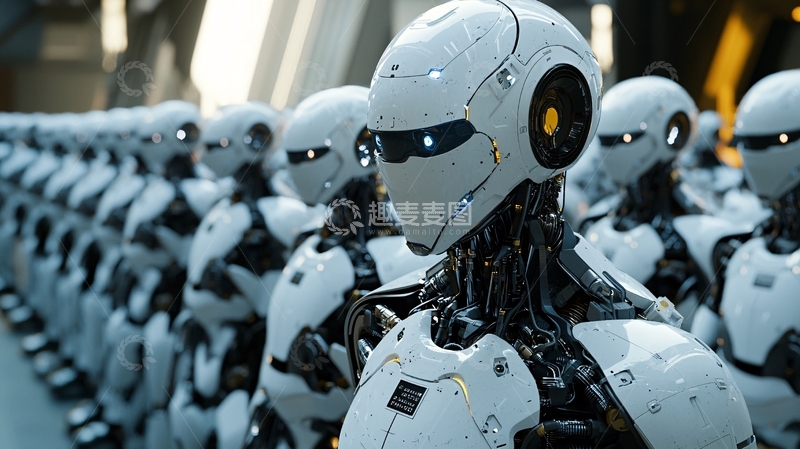 高清大图下载【趣麦麦图】机器人大军