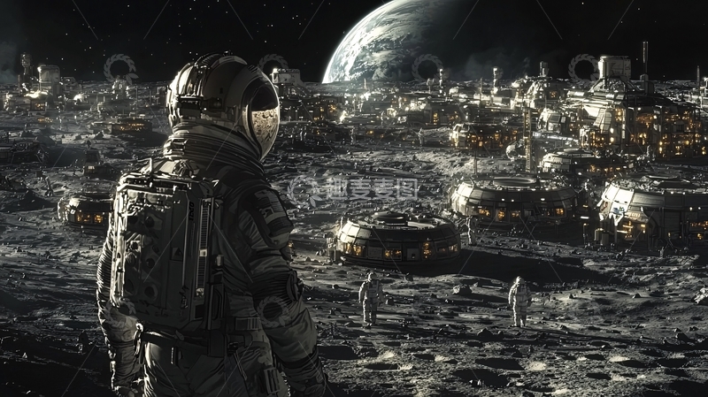 高清大图下载【趣麦麦图】月球基地11