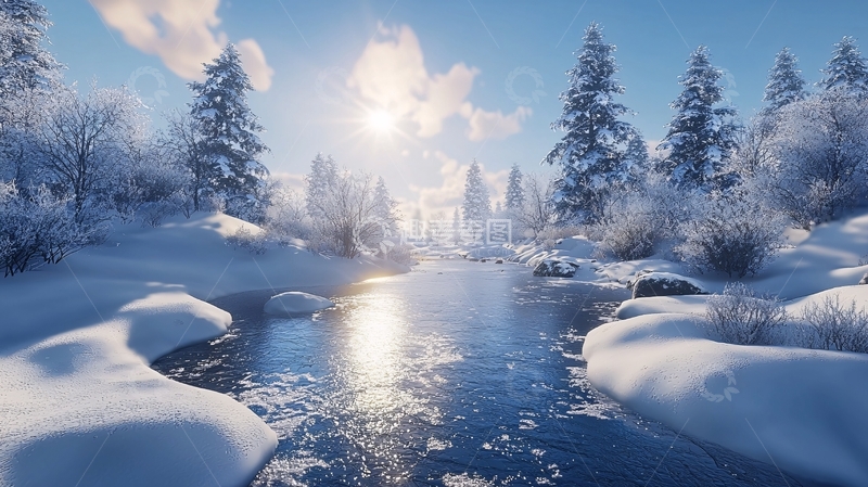 高清大图下载【趣麦麦图】冬季雪景