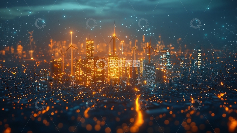 高清大图下载【趣麦麦图】未来都市夜景243