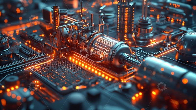 高清大图下载【趣麦麦图】未来科技感工业场景