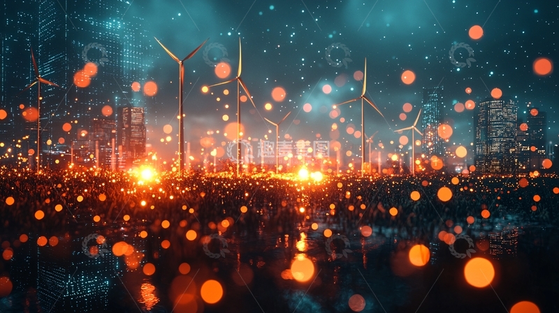 高清大图下载【趣麦麦图】未来城市夜景58