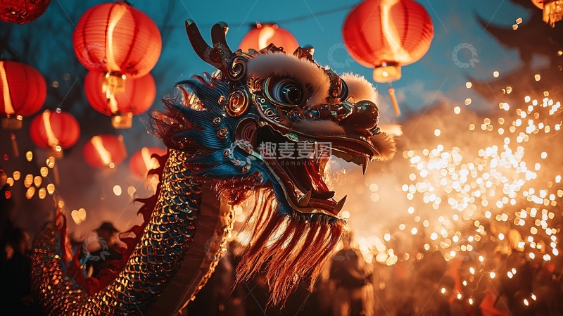 高清大图下载【趣麦麦图】龙舞