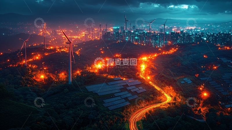 高清大图下载【趣麦麦图】夜景城市风光