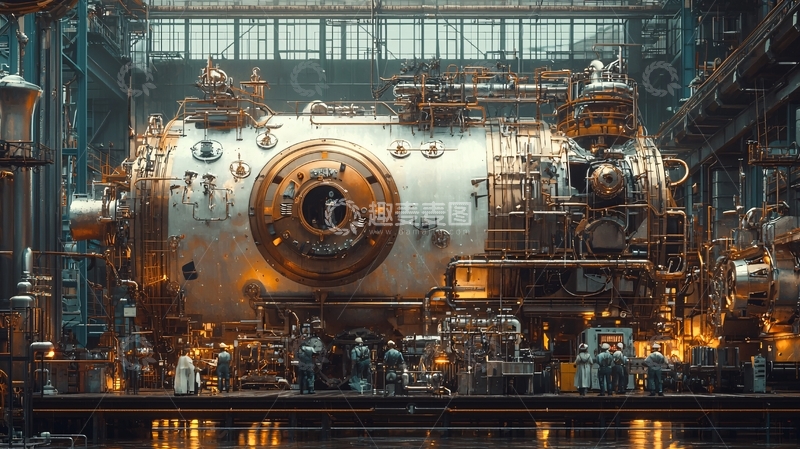 高清大图下载【趣麦麦图】大型机械装置内部景象