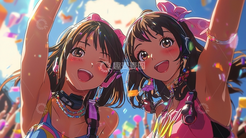 高清大图下载【趣麦麦图】开心女孩